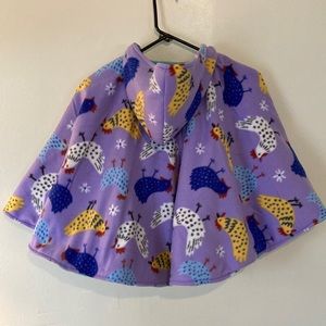 Kids fleece poncho